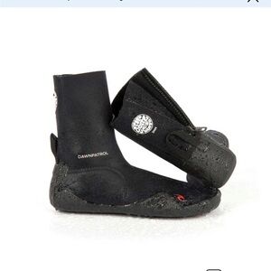 Rip Curl surf Booties wetsuit boots 3mm Dawn Patrol Junior zipper size 5 BNIB
